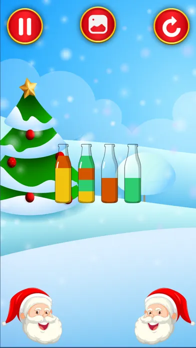 Capturas de tela do Christmas Color Fun-Pour Game