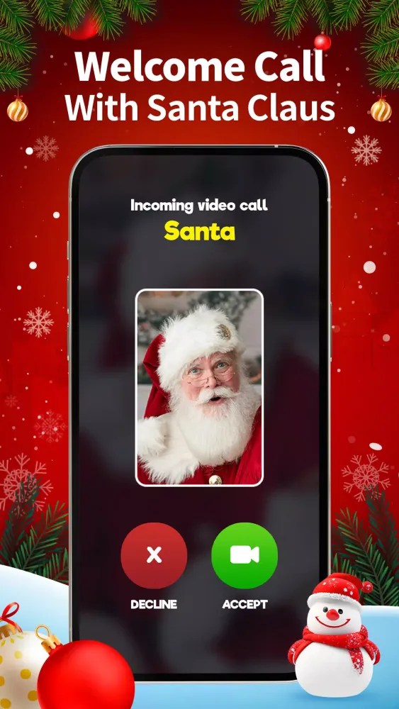 Tangkapan skrin Call Santa Claus - Prank Call