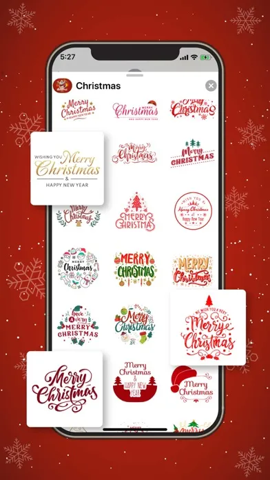 JoyStix: Cute Xmas Stickers! Screenshots