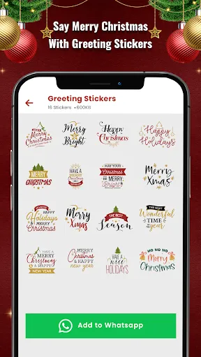 Christmas Stickers - WASticker Screenshots