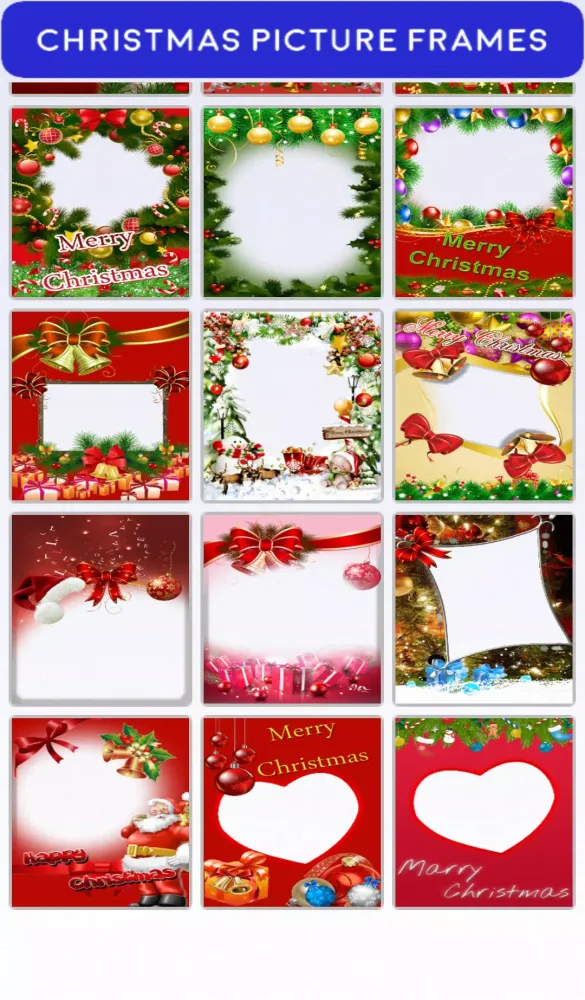 Ảnh chụp màn hình của Christmas Picture Frames 2017