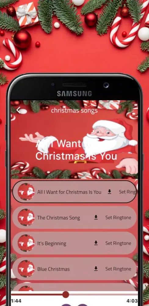 Christmas songs スクリーンショット