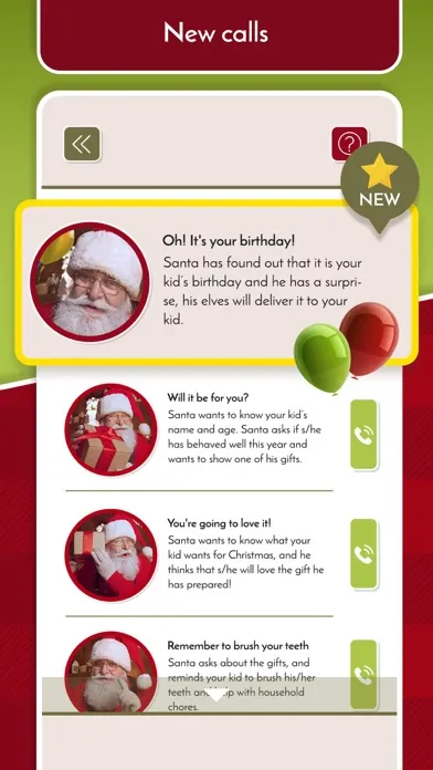 Tangkapan layar Santa Video Call – Fake Chat