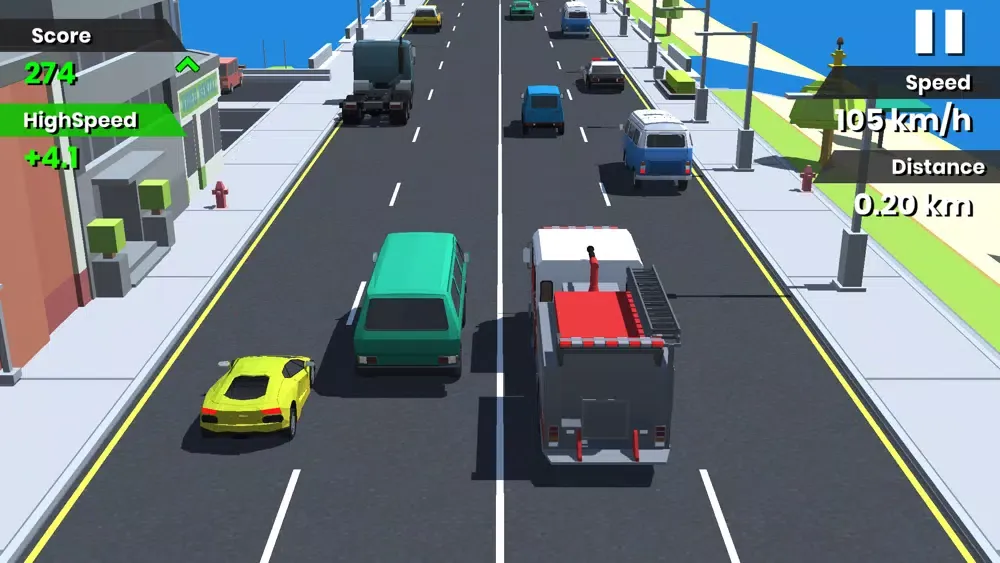 Capturas de tela do City Race-Race Traffic Highway