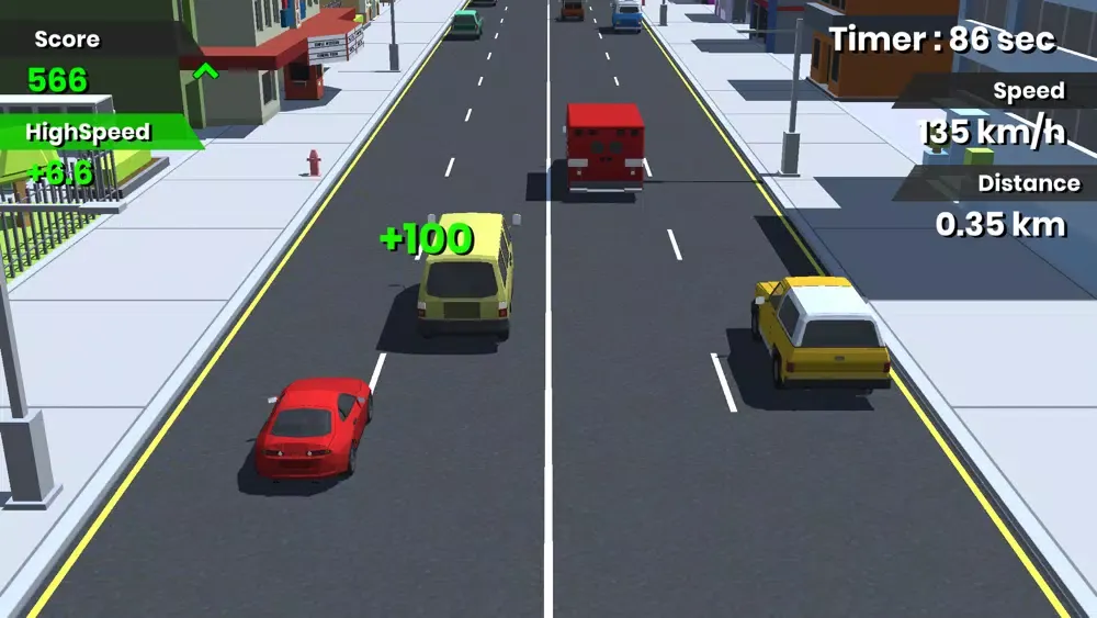 Capturas de tela do City Race-Race Traffic Highway