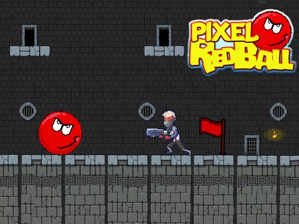 Pixel Red Ball Adventure iPad  Screenshots