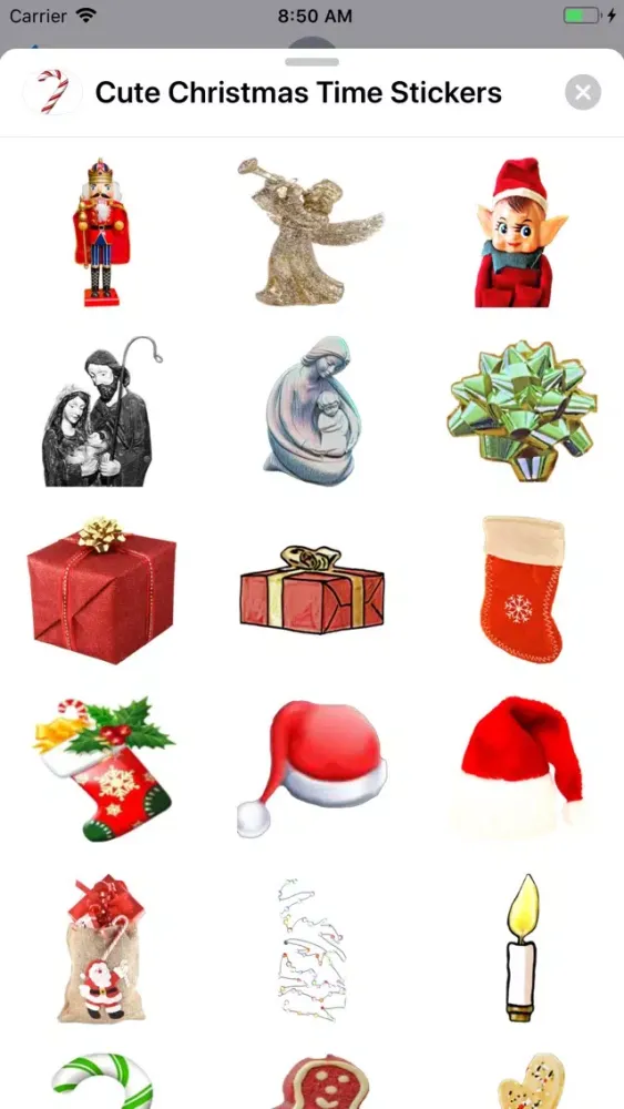 ภาพหน้าจอของ Cute Christmas Time Stickers
