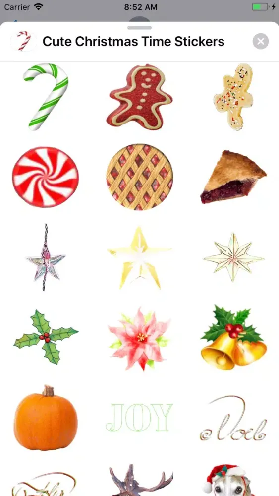 ภาพหน้าจอของ Cute Christmas Time Stickers