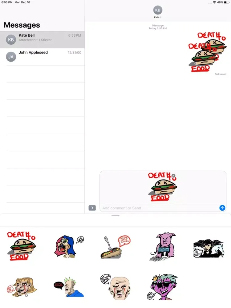 Capturas de tela do Death To Food iPad 