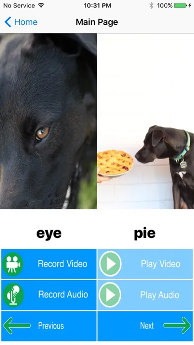 Captures d'écran de Puppy Minimal Pairs