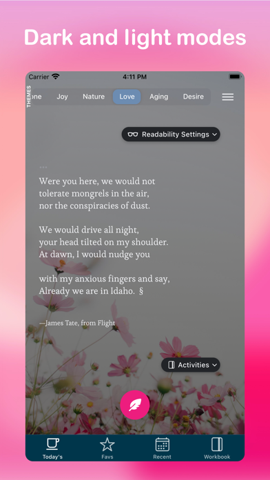 Tangkapan layar Today's Stanza: Daily Poetry