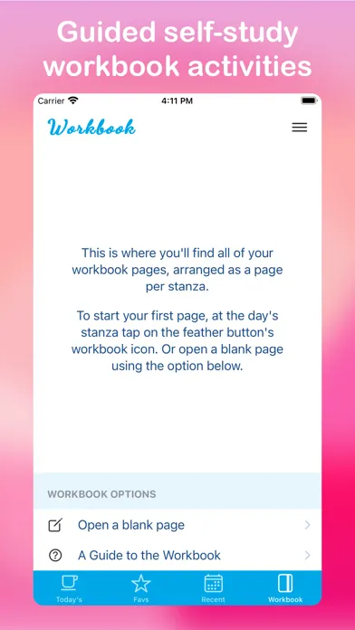 Today's Stanza: Daily Poetry Screenshots