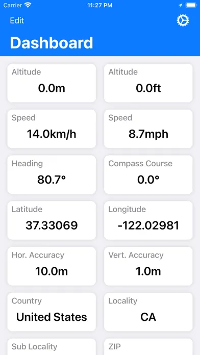 SkyPilot GPS Dashboard Screenshots