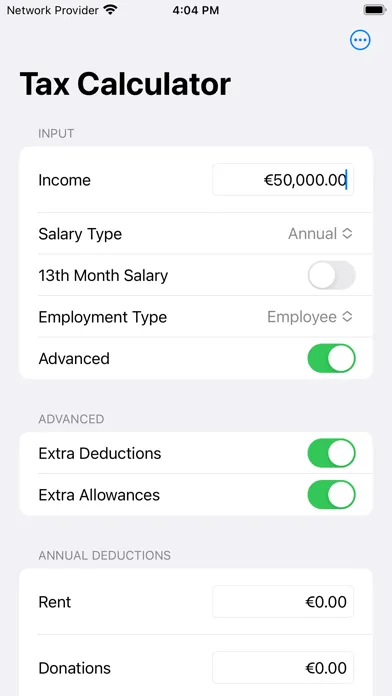 Cyprus Tax Calculator スクリーンショット