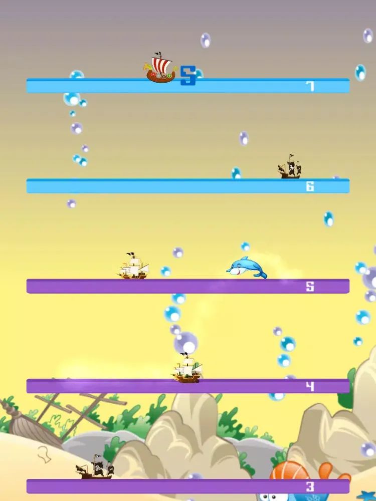 Captures d'écran de Jump Ship - Forget About Mr. Car, Try The Dolphin! iPad 