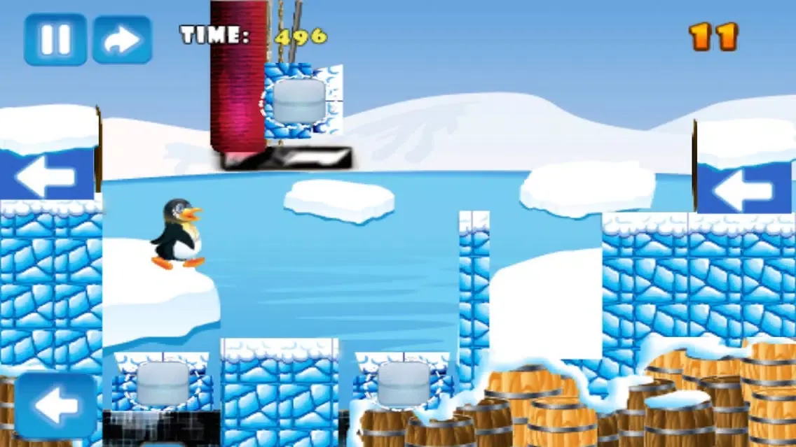 Penguin Trip - Racing And Flying Through The Air سکرین شاٹس