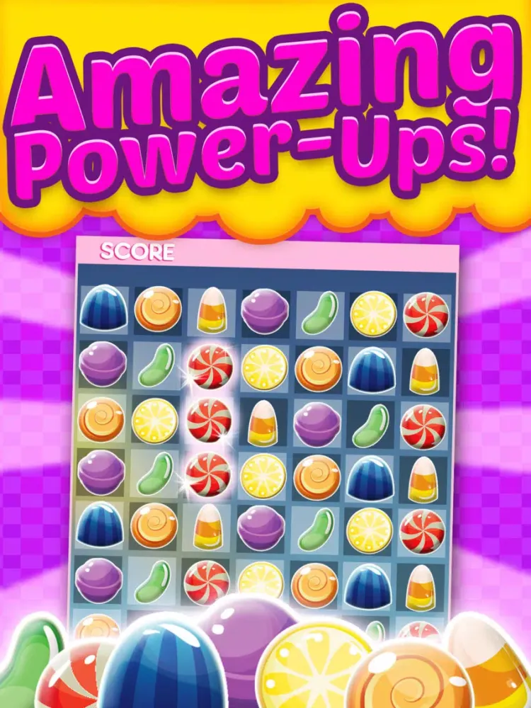 Candy Games Mania Puzzle Games 2014 - Fun Candies Swapping Game For iPhone And iPad HD FREE iPad  Screenshots