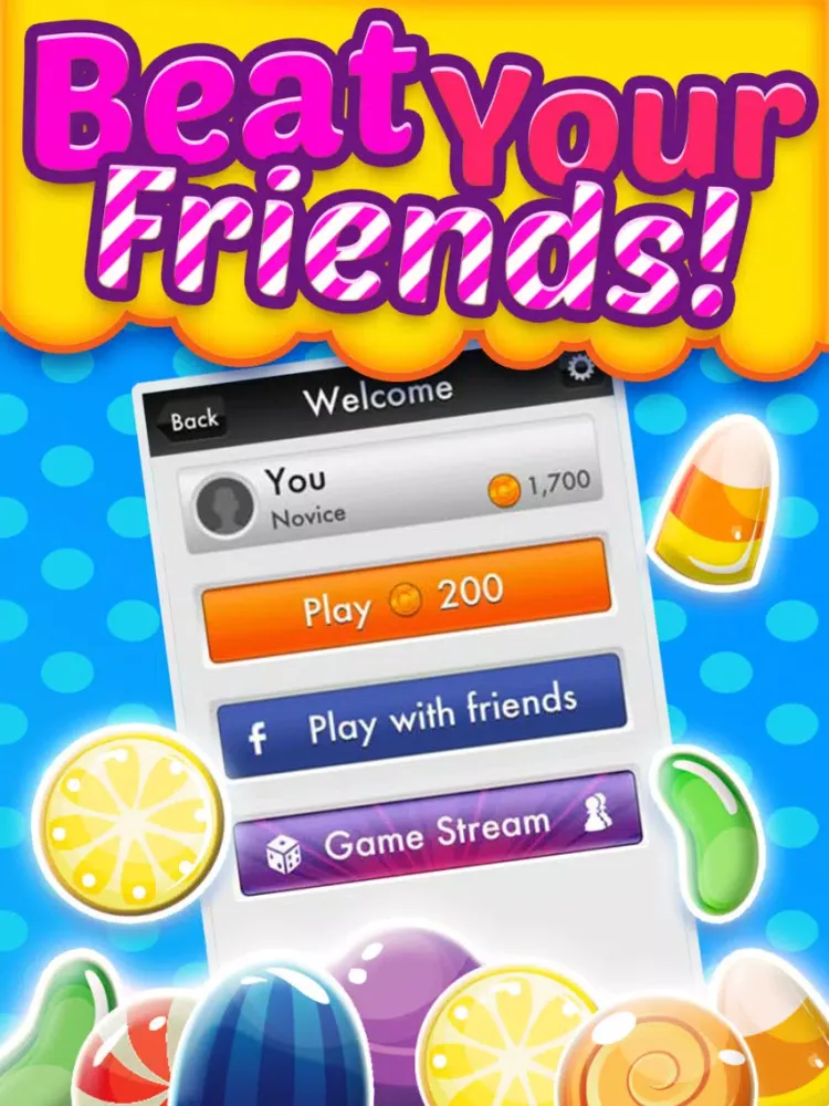 Candy Games Mania Puzzle Games 2014 - Fun Candies Swapping Game For iPhone And iPad HD FREE iPad  Screenshots