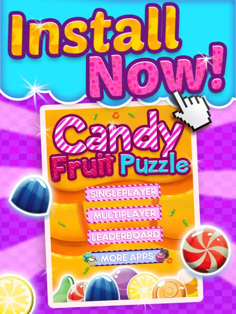 Candy Games Mania Puzzle Games 2014 - Fun Candies Swapping Game For iPhone And iPad HD FREE iPad  Screenshots