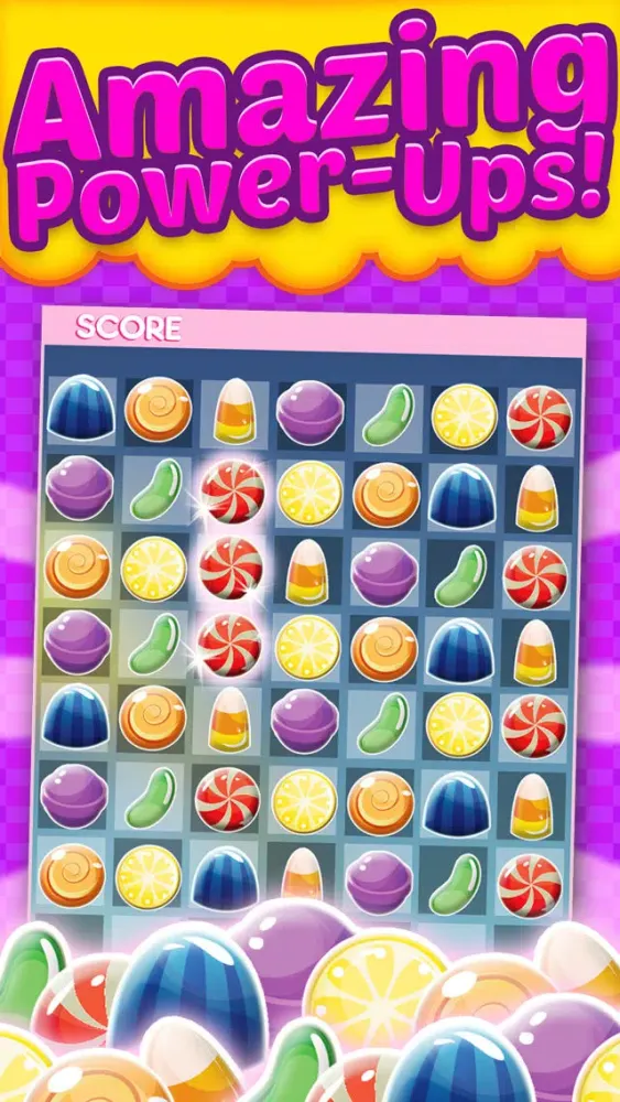 Candy Games Mania Puzzle Games 2014 - Fun Candies Swapping Game For iPhone And iPad HD FREE Screenshots