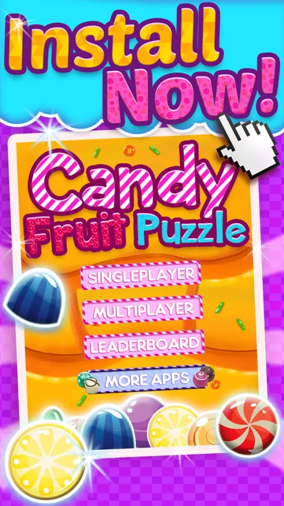 Candy Games Mania Puzzle Games 2014 - Fun Candies Swapping Game For iPhone And iPad HD FREE Screenshots