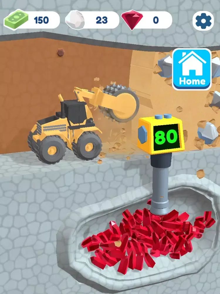 Tangkapan layar Gem Miner Tycoon iPad 
