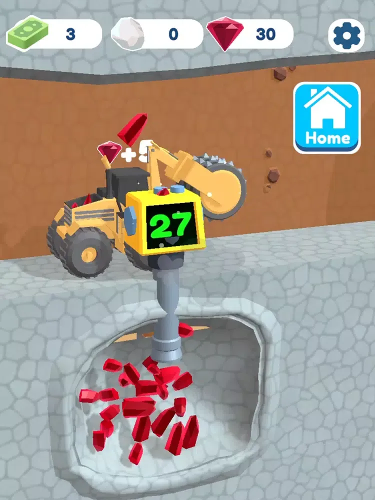 Tangkapan layar Gem Miner Tycoon iPad 