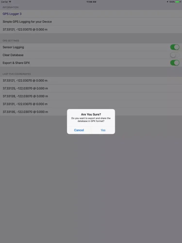 Capturas de pantalla de GPS Logger 3 - GPX, Photo, and Location Journal iPad 