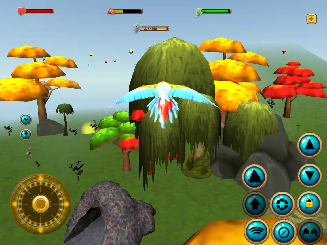 Tangkapan skrin Parrot Simulator 3D iPad 