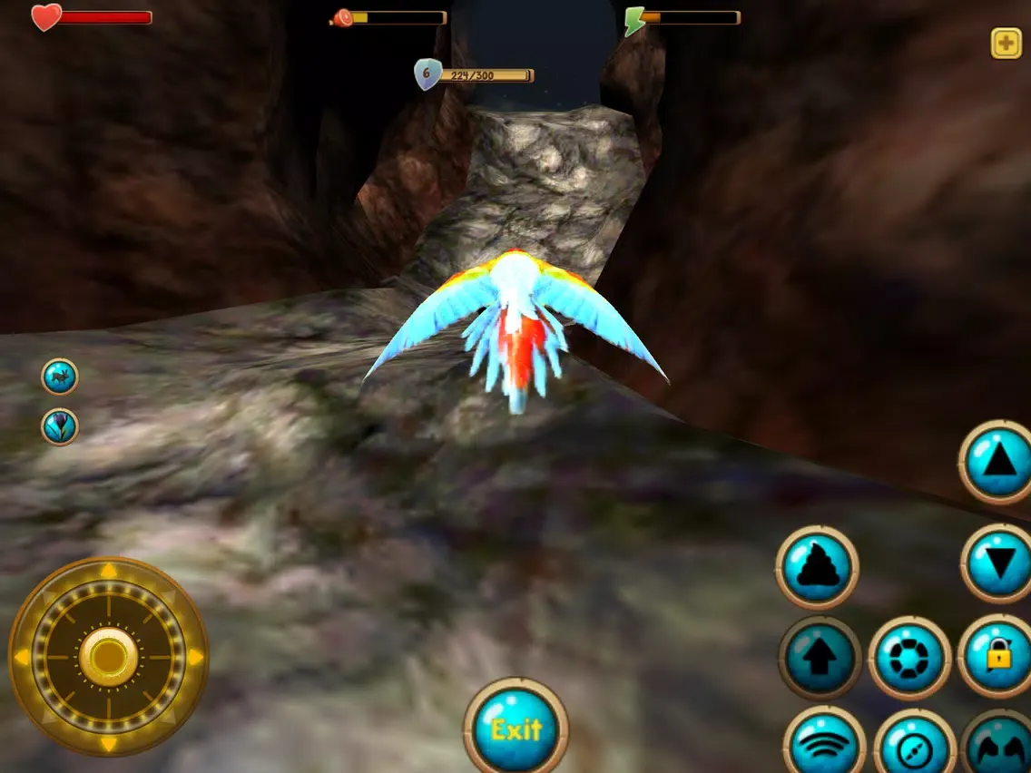 Tangkapan skrin Parrot Simulator 3D iPad 