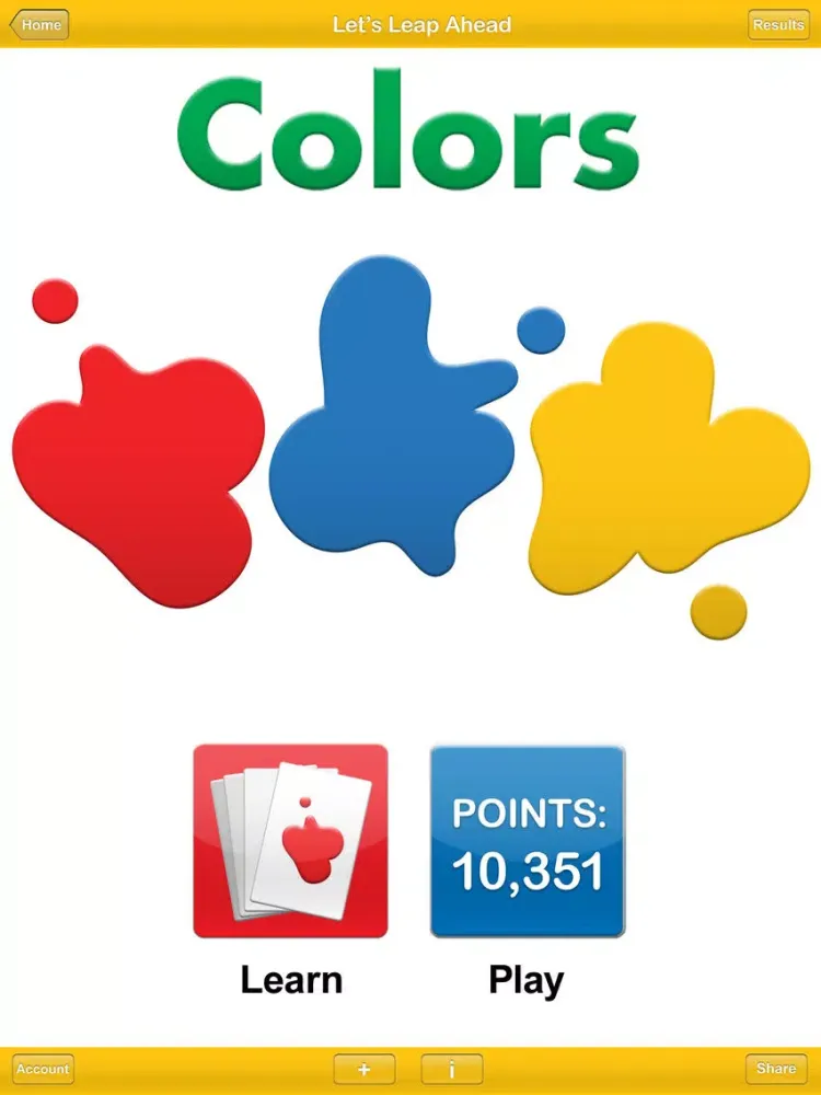 Capturas de pantalla de Lets Leap Ahead Colors iPad 