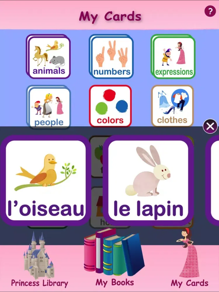 Princesses Learn French iPad  Screenshots