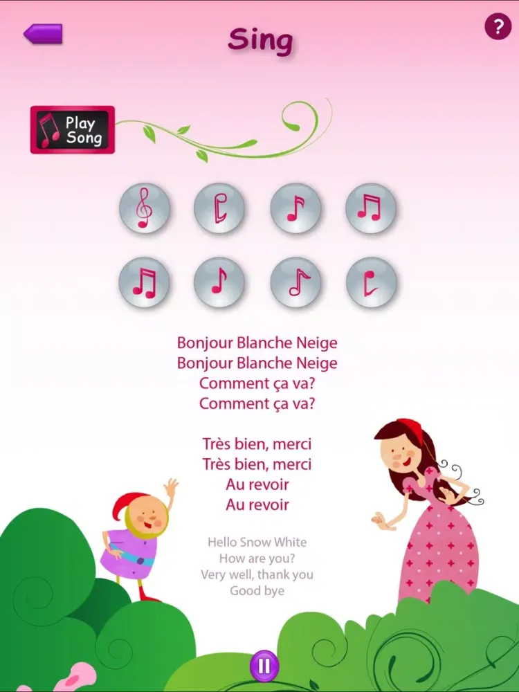 Princesses Learn French iPad  Screenshots