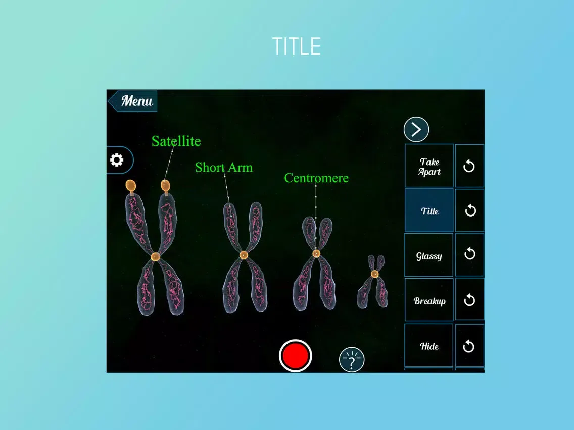 Capturas de tela do Virtual Reality(VR) Chromosomes iPad 