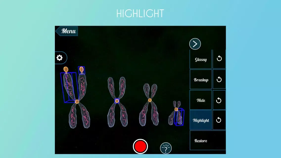 Capturas de tela do Virtual Reality(VR) Chromosomes
