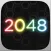 GeoMatch - 2048 experience with glowing neon particle explosions