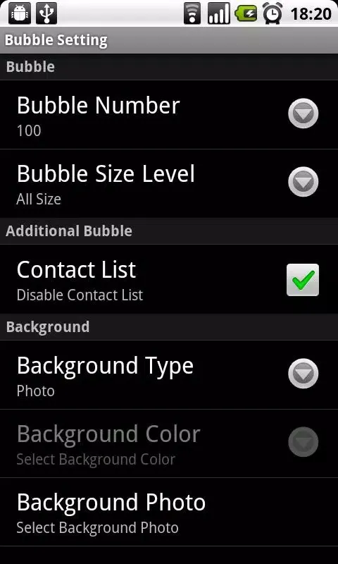 Captures d'écran de Bubble Live Wallpaper