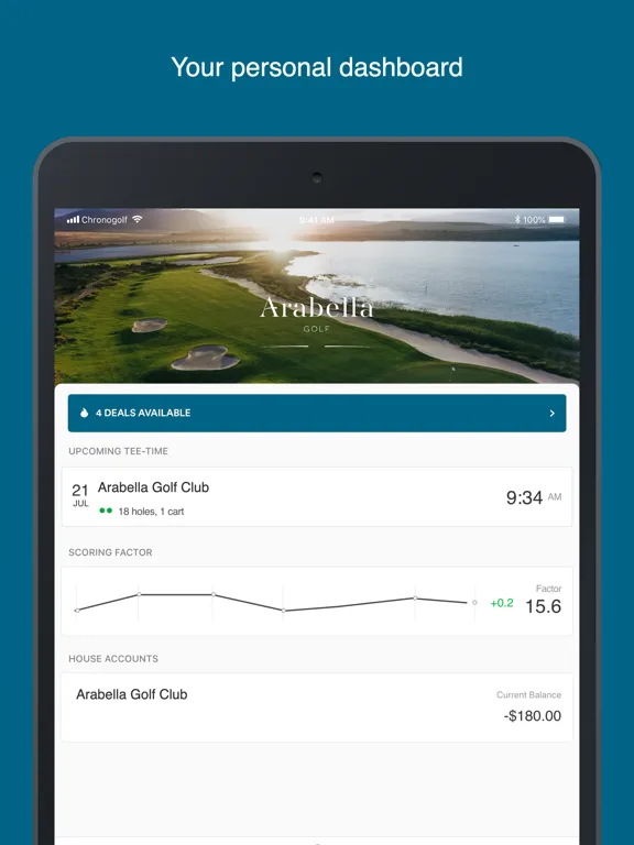 Capturas de tela do Arabella Golf Club iPad 