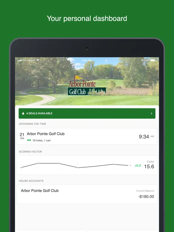 Arbor Pointe Golf Club iPad 应用截图