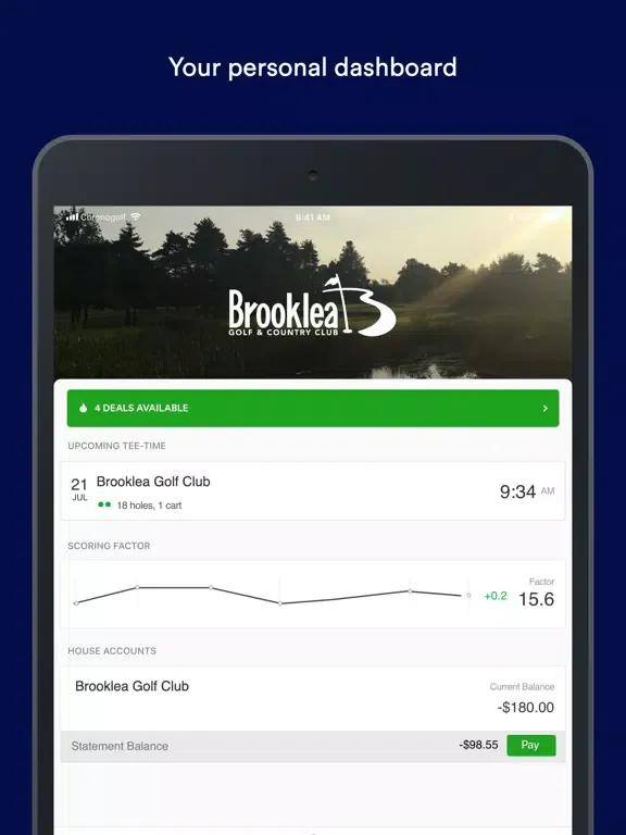 Brooklea Golf Club iPad  Screenshots