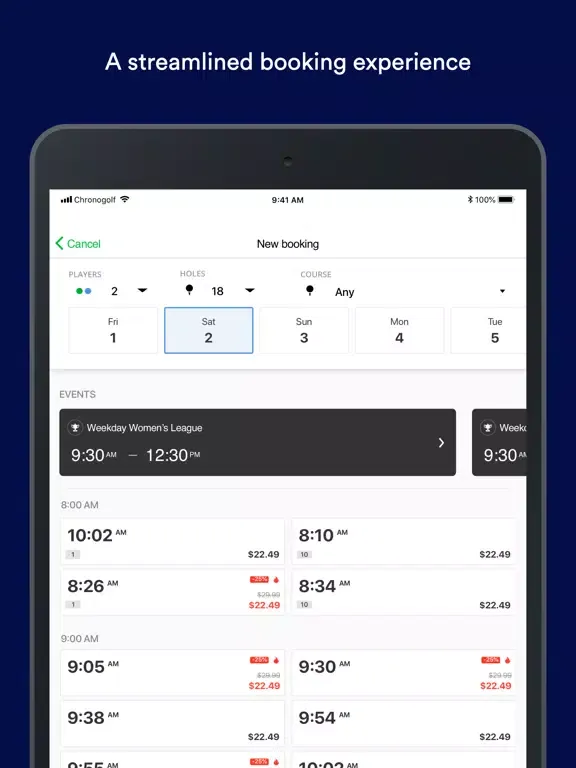 Brooklea Golf Club iPad  Screenshots