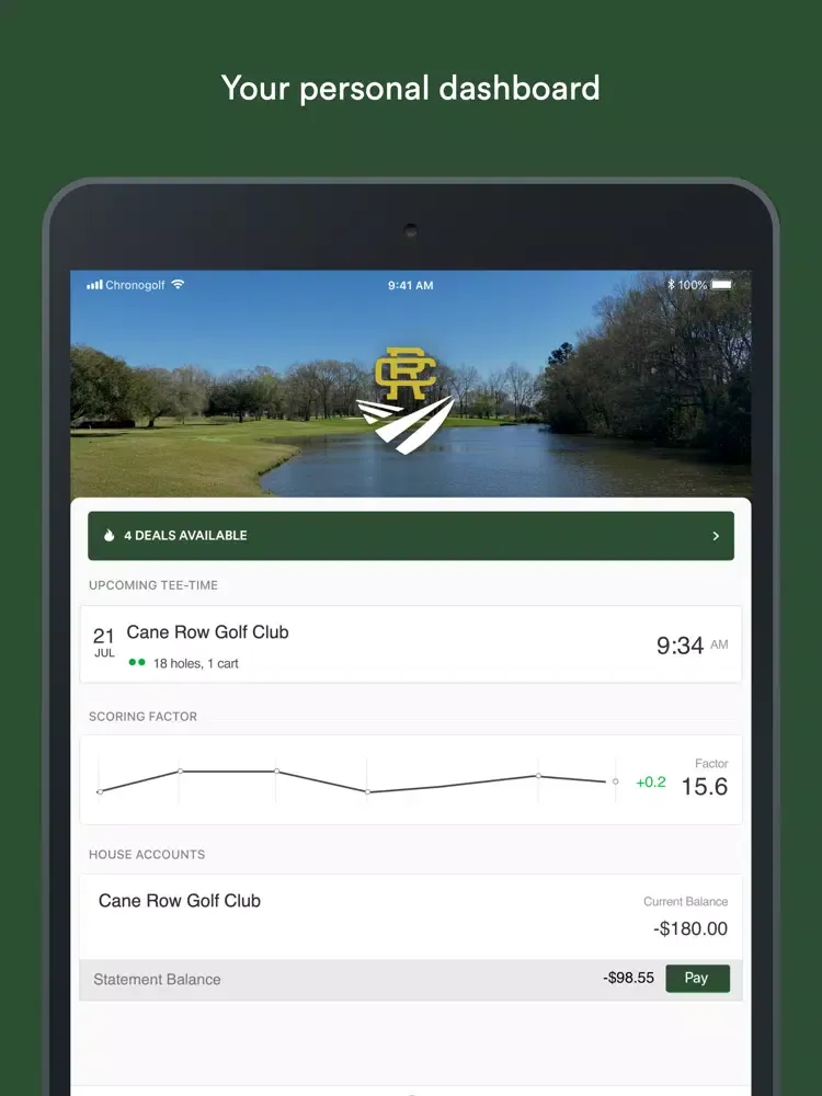 Screenshot di Cane Row Golf Club iPad 