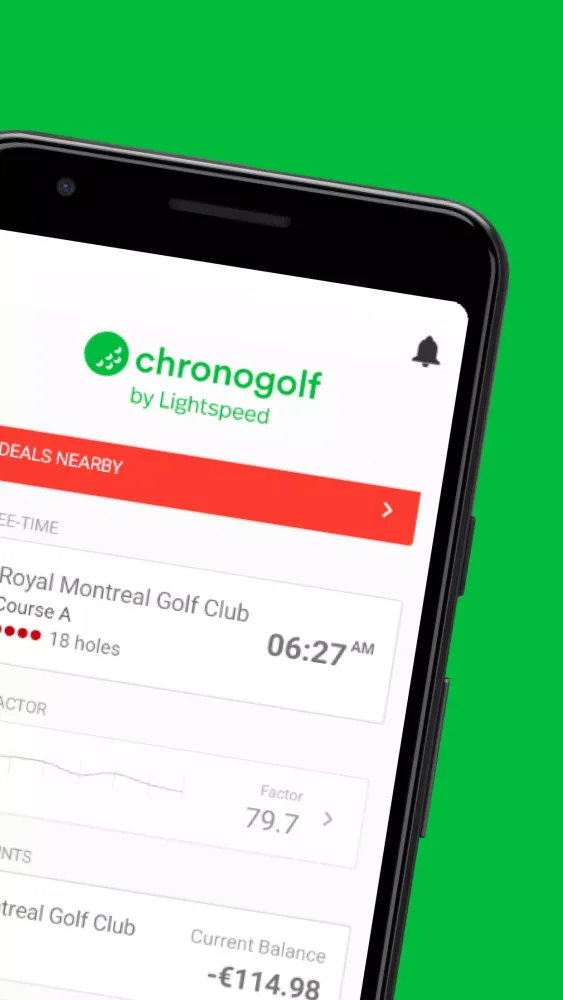 Captures d'écran de Chronogolf