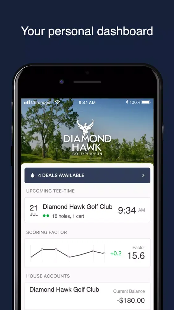 Capturas de tela do Diamond Hawk Golf Club