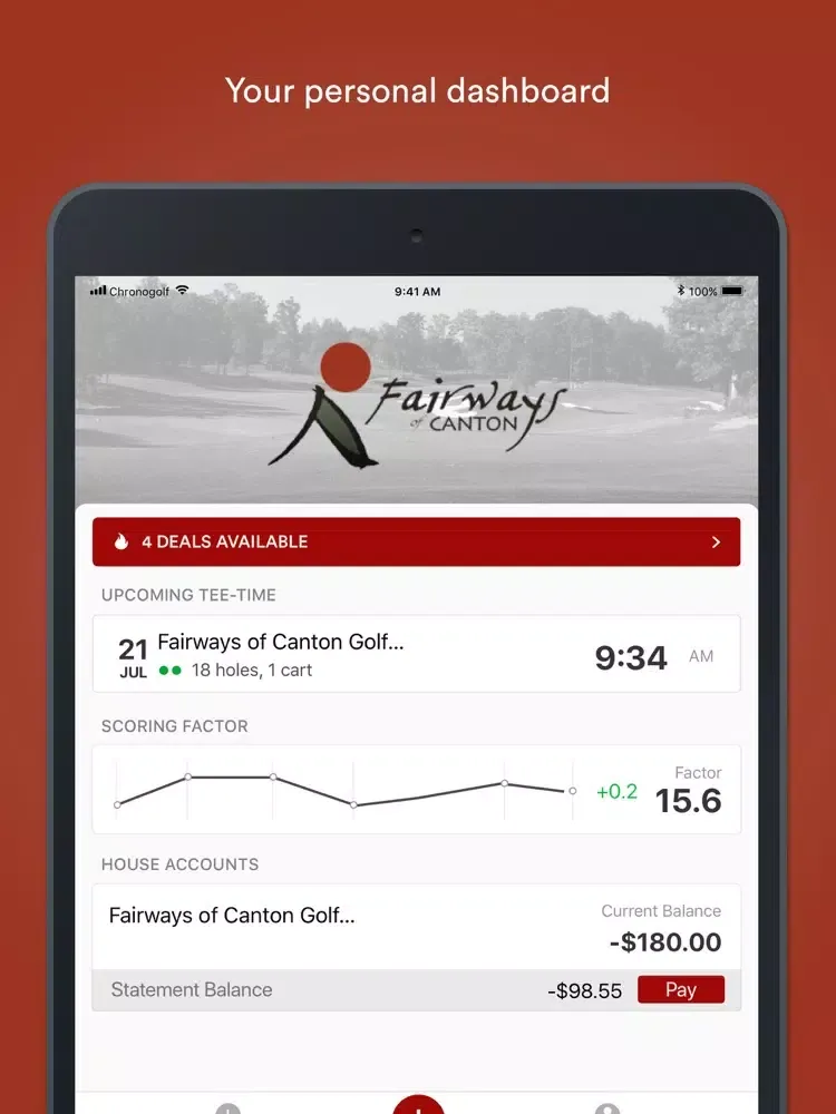 Zrzuty ekranu Fairways of Canton Golf Club iPad 