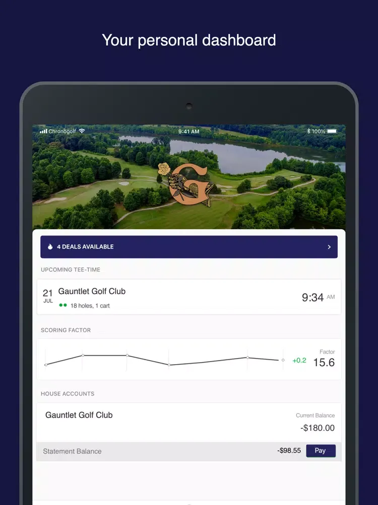 Gauntlet Golf Club iPad  Screenshots