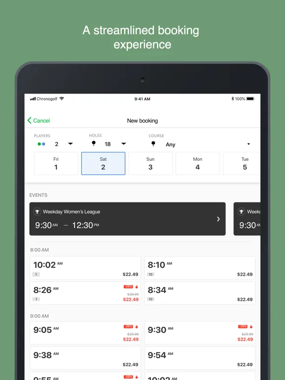 Wescott Golf Club iPad  Ekran Görüntüleri