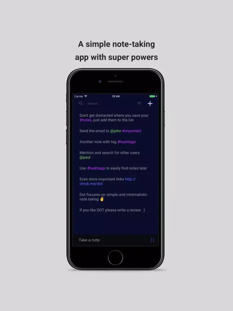 Ảnh chụp màn hình của Dot - Beautiful, simple and minimalistic notes app iPad 