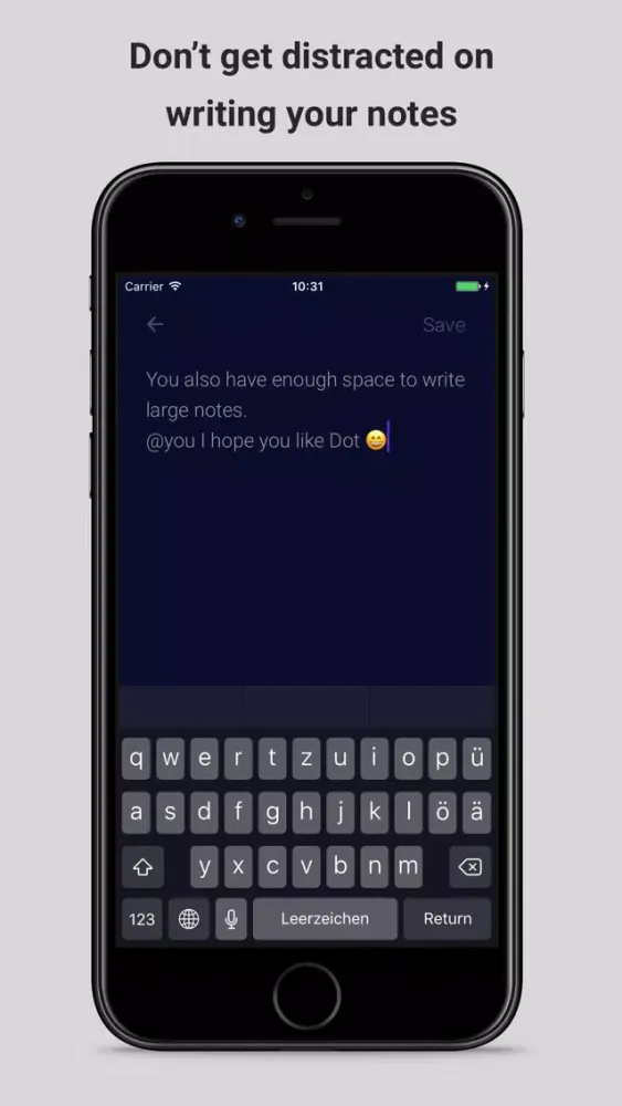 Ảnh chụp màn hình của Dot - Beautiful, simple and minimalistic notes app