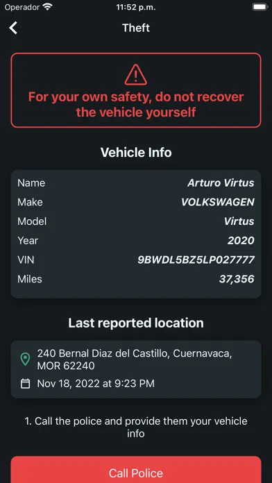 Zrzuty ekranu Mopar EVTS